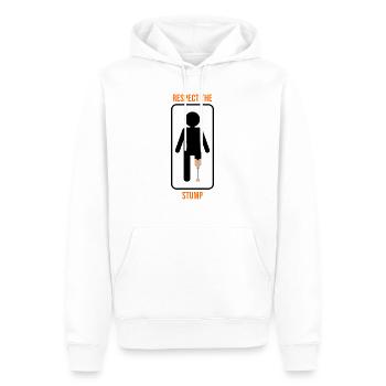 Conception de jambe bionique pour prothèses de jambe - Sweat à capuche Premium bio Homme - blanc - Devant - Nico (187cm)