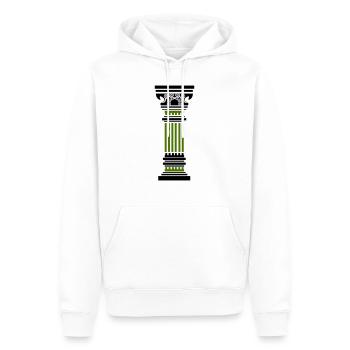 antike säule - Männer Premium Bio Hoodie - Weiß - Vorne - Nico (187cm)