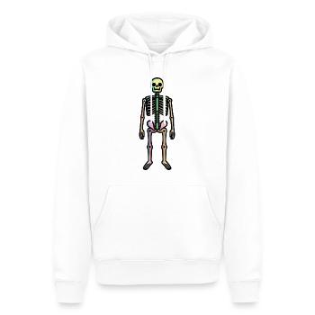 Skeleton Comic Halloween - Men’s Premium Organic Hoodie - white - Front - Nico (187cm)