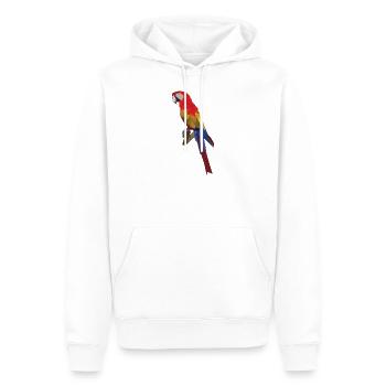 Le perroquet - Sweat à capuche Premium bio Homme - blanc - Devant - Nico (187cm)