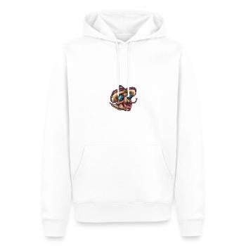 Schnecke Lustig Sombrero - Männer Premium Bio Hoodie - Weiß - Vorne - Nico (187cm)