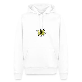 Ibiza 2025 - Sweat à capuche Premium bio Homme - blanc - Devant - Nico (187cm)