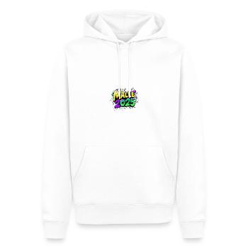 Malle 2025 Coloré - Sweat à capuche Premium bio Homme - blanc - Devant - Nico (187cm)