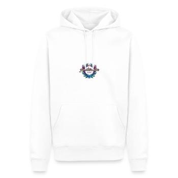 Amsterdam 2025 Team - Männer Premium Bio Hoodie - Weiß - Vorne - Nico (187cm)