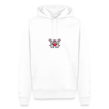 Koala Couple Saint-Valentin - Sweat à capuche Premium bio Homme - blanc - Devant - Nico (187cm)