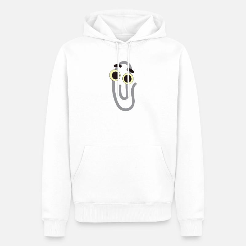trombone - Sweat à capuche Premium bio Homme - blanc