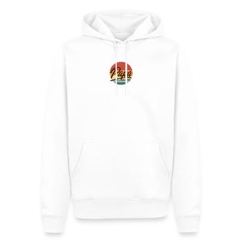 Papa depuis 1975 cadeau rétro vintage pour la fête des pères - Sweat à capuche Premium bio Homme - blanc - Devant - Nico (187cm)