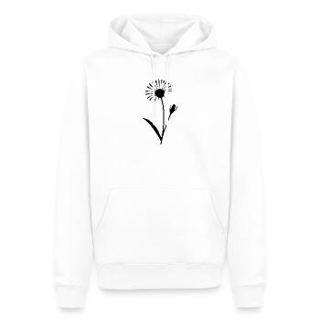 Flower Dandelion Flowers Blossom Wildflowers Herbs - Men’s Premium Organic Hoodie - white - Front - Nico (187cm)