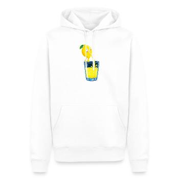 Zitronenheld Spritziges Glasbild - Männer Premium Bio Hoodie - Weiß - Vorne - Nico (187cm)