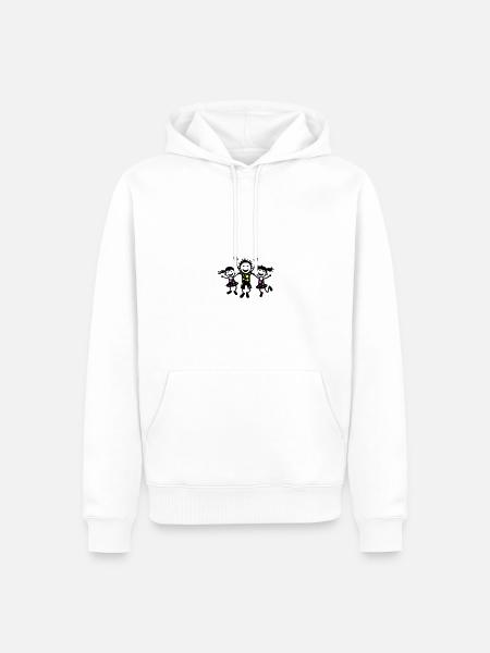 Kids Joy Kindergarten Group - Men’s Premium Organic Hoodie - white