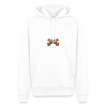 Orignal Couple Saint-Valentin - Sweat à capuche Premium bio Homme - blanc - Devant - Nico (187cm)