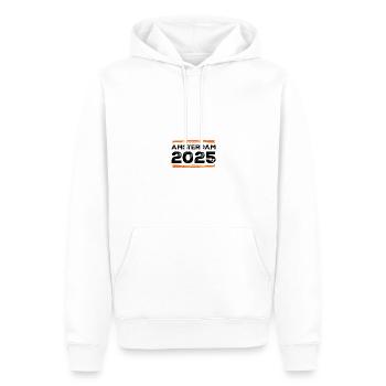Amsterdam 2025 Spruch - Männer Premium Bio Hoodie - Weiß - Vorne - Nico (187cm)