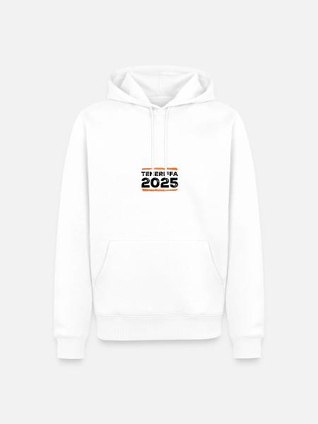 Teneriffa 2025 Spruch - Männer Premium Bio Hoodie - Weiß