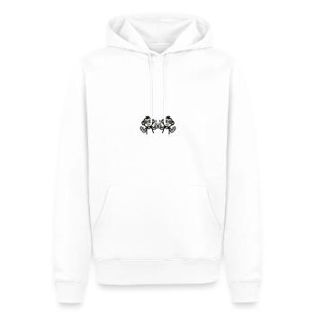 Monkeys buvant de la bière d’équipe - Sweat à capuche Premium bio Homme - blanc - Devant - Nico (187cm)