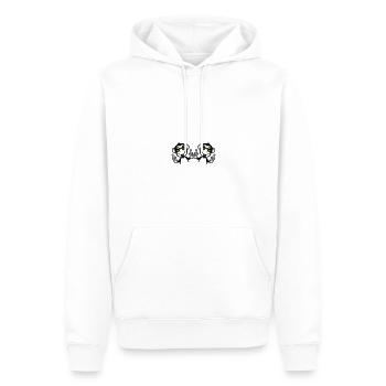 Équipe d’anniversaire Monkey Party - Sweat à capuche Premium bio Homme - blanc - Devant - Nico (187cm)