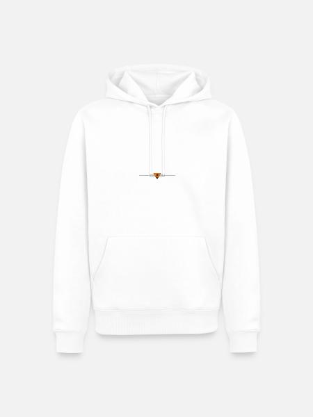 Palm tree line icon - Men’s Premium Organic Hoodie - white