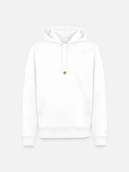 Palm tree line icon - Men’s Premium Organic Hoodie - white