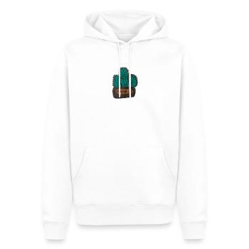 Kaktus - Männer Premium Bio Hoodie - Weiß - Vorne - Nico (187cm)