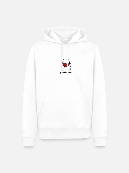 Fluchtachterl - Männer Premium Bio Hoodie - Weiß