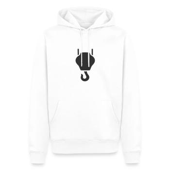 Industriekranhaken Hebehaken oder Hebehaken - Männer Premium Bio Hoodie - Weiß - Vorne - Nico (187cm)