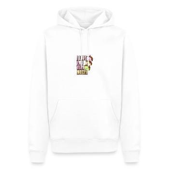 Mochi japonais asiatique j'aime le cadeau - Sweat à capuche Premium bio Homme - blanc - Devant - Nico (187cm)
