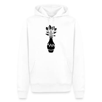 Tulpen Design schöne Blumenvase - Männer Premium Bio Hoodie - Weiß - Vorne - Nico (187cm)