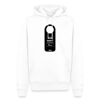 Ne pas déranger - Sweat à capuche Premium bio Homme - blanc - Devant - Nico (187cm)