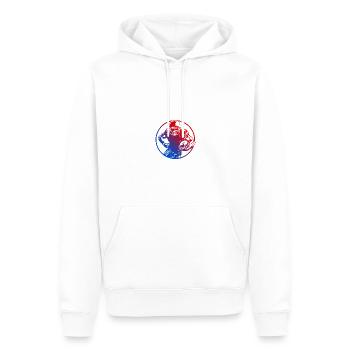 American Football Silhouette Colorful - Men’s Premium Organic Hoodie - white - Front - Nico (187cm)