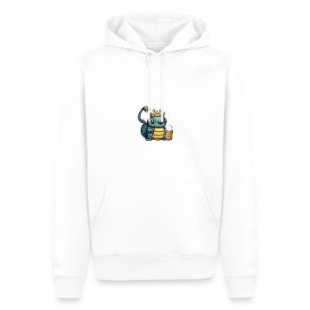 Wurm Bier Lustig - Männer Premium Bio Hoodie - Weiß - Vorne - Nico (187cm)