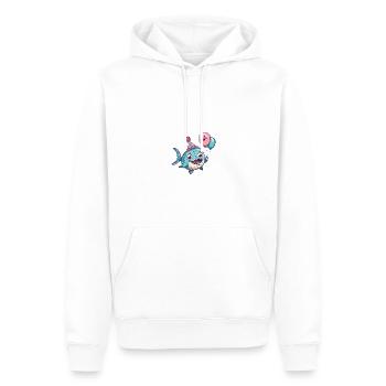 Piranha Fische Geburtstag Baby - Männer Premium Bio Hoodie - Weiß - Vorne - Nico (187cm)