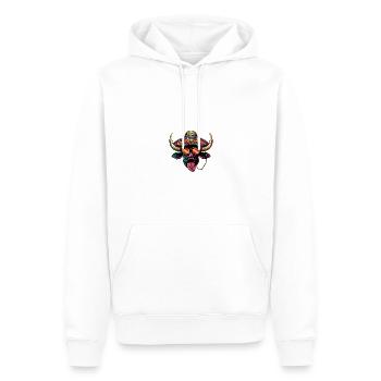 Stier Comic Lustig Sombrero - Männer Premium Bio Hoodie - Weiß - Vorne - Nico (187cm)