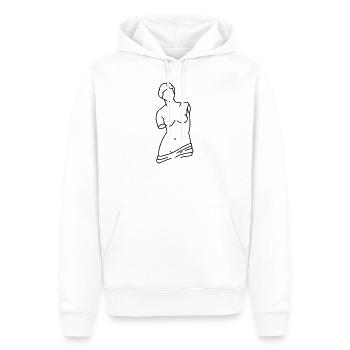 Venus von Milo - Männer Premium Bio Hoodie - Weiß - Vorne - Nico (187cm)