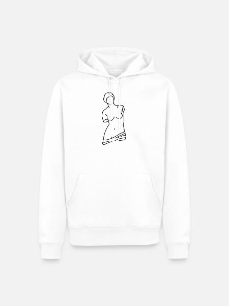 Venus of Milo - Men’s Premium Organic Hoodie - white