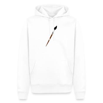 paint brush - Men’s Premium Organic Hoodie - white - Front - Nico (187cm)