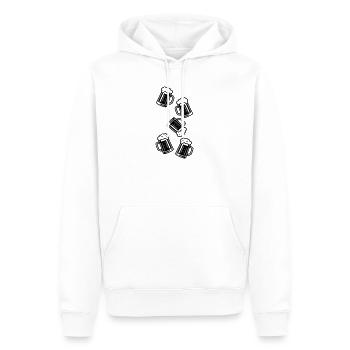 Beer Glass Beer Beer Mug Icon - Men’s Premium Organic Hoodie - white - Front - Nico (187cm)