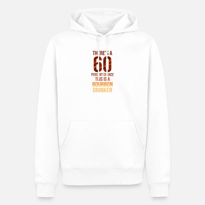 Whiskey Spruch Whiskeytrinker Whiskeyliebhaber - Männer Premium Bio Hoodie - Weiß
