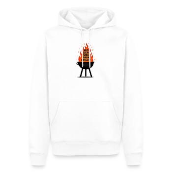 Grillen Grillsaison Papa Am Grill Papa Grillt - Männer Premium Bio Hoodie - Weiß - Vorne - Nico (187cm)