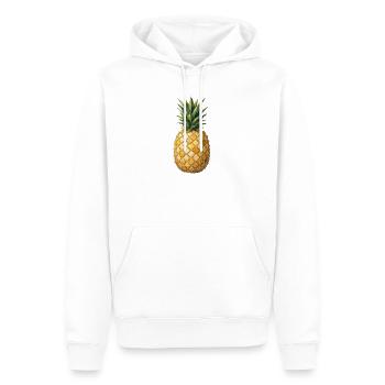 Ananas Mosaik - Tropische Kunst für Sommer-Fans - Männer Premium Bio Hoodie - Weiß - Vorne - Nico (187cm)