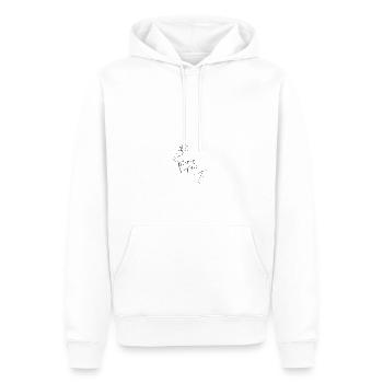 Contes de fées de cuisine / Passion Cuisine et pâtisserie - Sweat à capuche Premium bio Homme - blanc - Devant - Nico (187cm)