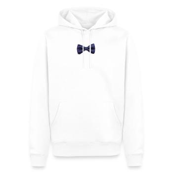 noeud papillon classe - Sweat à capuche Premium bio Homme - blanc - Devant - Nico (187cm)