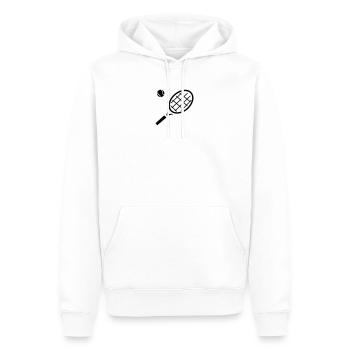 Tennis Ball Schläger Spieler Geschenkidee Sport - Männer Premium Bio Hoodie - Weiß - Vorne - Nico (187cm)
