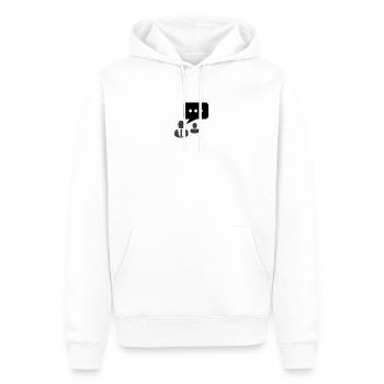 community Kommunikation Redefreiheit - Männer Premium Bio Hoodie - Weiß - Vorne - Nico (187cm)