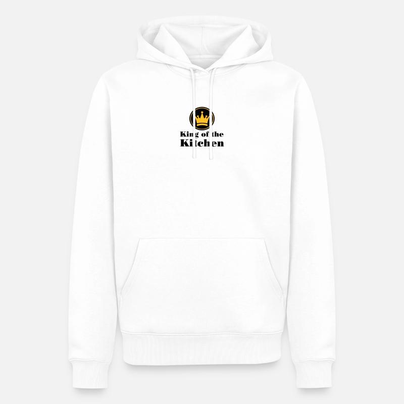 Koch - Männer Premium Bio Hoodie - Weiß