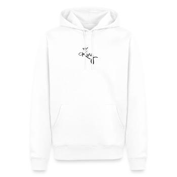 Roi. - Sweat à capuche Premium bio Homme - blanc - Devant - Nico (187cm)