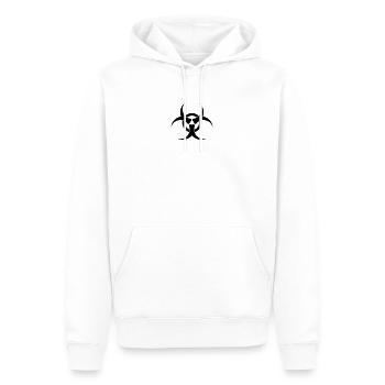 Bio - Männer Premium Bio Hoodie - Weiß - Vorne - Nico (187cm)