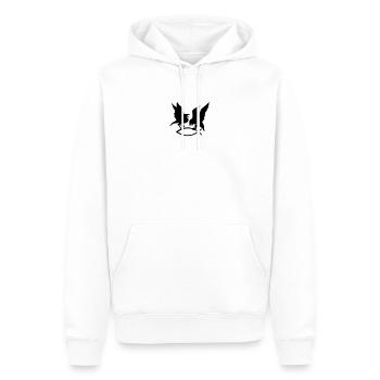 T-Shirt mit Odin's Raben auf den Ärmeln - Männer Premium Bio Hoodie - Weiß - Vorne - Nico (187cm)
