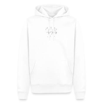 HoHoHo - Sweat à capuche Premium bio Homme - blanc - Devant - Nico (187cm)