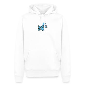 Lustige Ballonkünstler Hund Schutzkragen Tierarzt - Männer Premium Bio Hoodie - Weiß - Vorne - Nico (187cm)