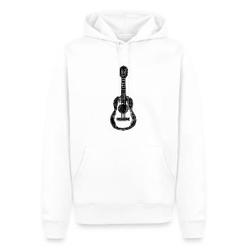 Gitarre Gitarrist - Männer Premium Bio Hoodie - Weiß - Vorne - Nico (187cm)