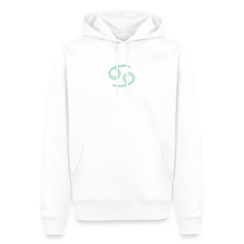Sternzeichen des Krebses Pastel Grün - Männer Premium Bio Hoodie - Weiß - Vorne - Nico (187cm)